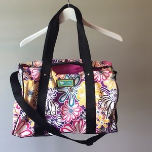 Colorful Lily bloom travel bag